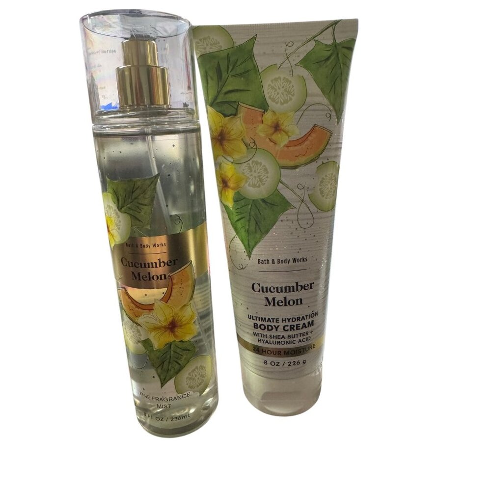 Bath & Body Works Cucumber‎ Melon 2 Piece Set New